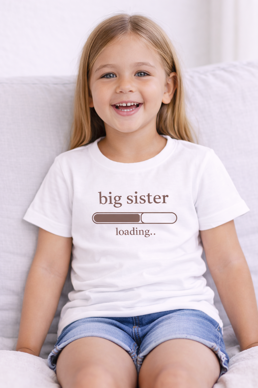 Big Sister Loading Kids Tee