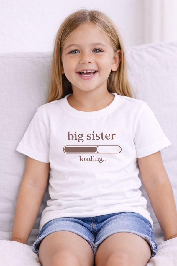 Big Sister Loading Kids Tee