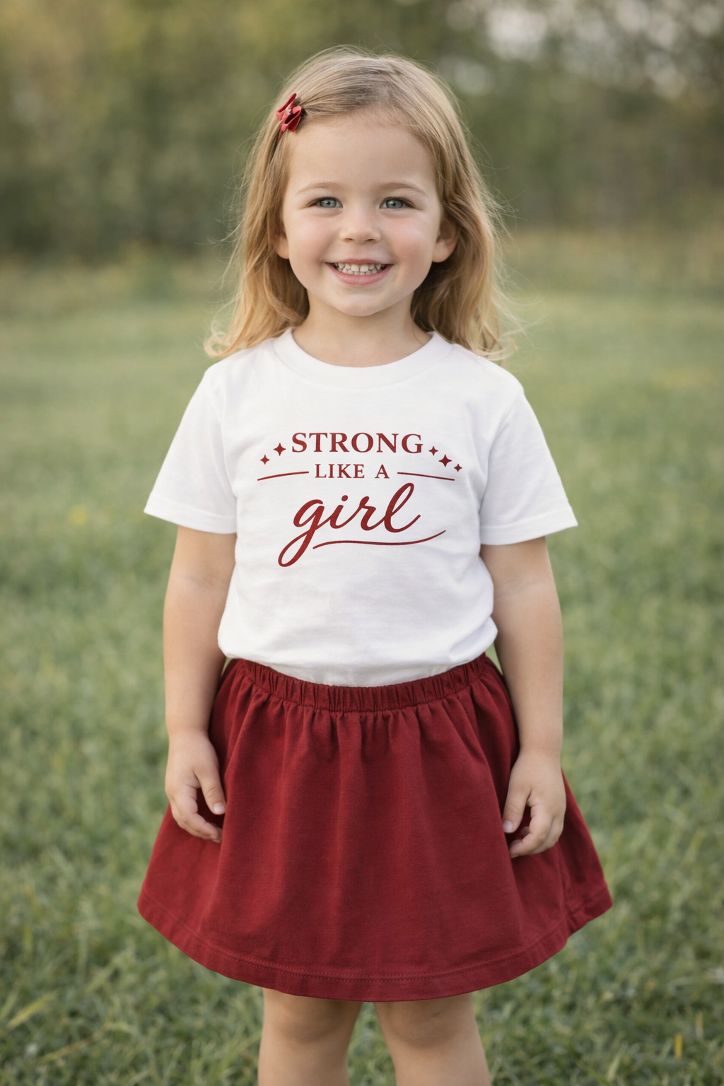 Strong Like a Girl Toddler Tee